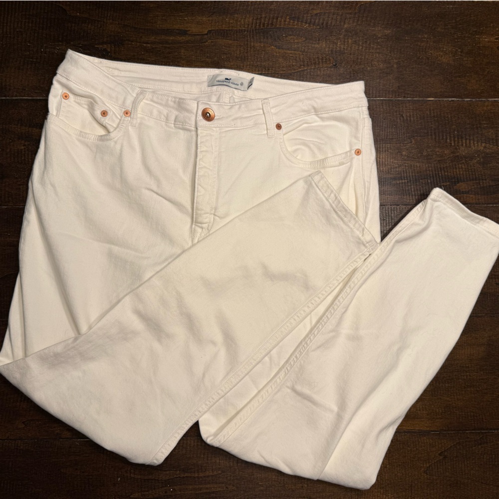 Vineyard Vines Women's White Jeans - NWOT 34